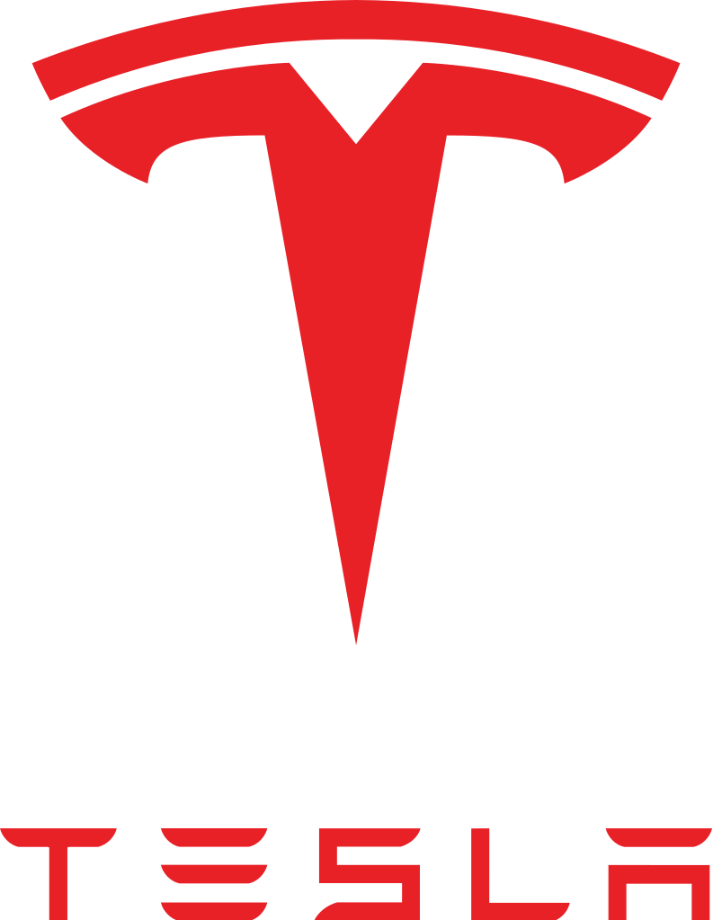 Logo firmy Tesla Inc