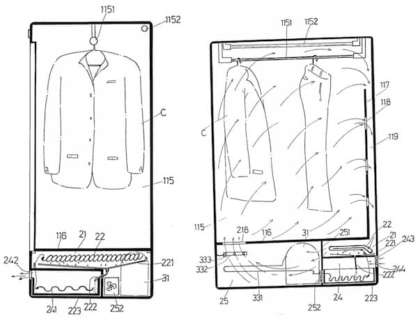 Wynalazek suszarki na pranie opis patentowy GB2259356
