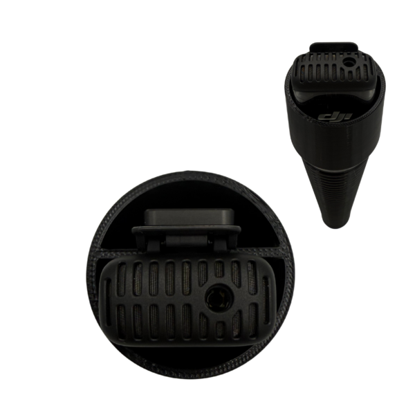 Profesjonalne akcesorium audio: tyczka mikrofonowa do DJI Mic 2. Antypoślizgowa, z mocowaniem nadajnika i pianką do ochrony przed szumem.